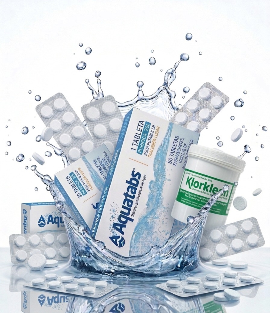 Productos Klorkleen y Aquatabs